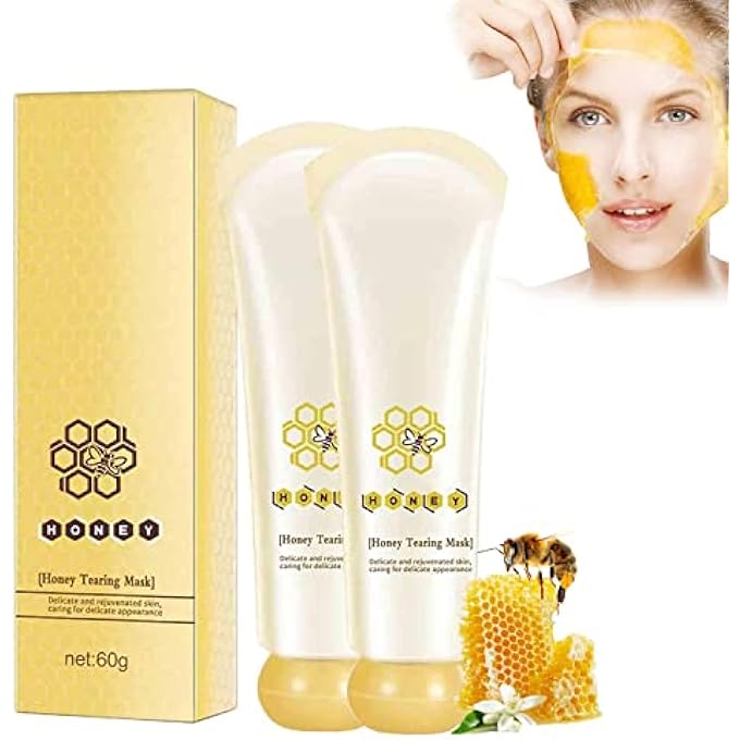 FDTY قناع العسل، قناع العسل المقشر، قناع إزالة الرؤوس السوداء، تنظيف عميق وإزالة الجلد الميت، التحكم في الرؤوس السوداء وتقليص المسام (2 قطعة) - Image 1